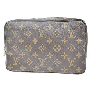 LOUIS VUITTON Trousse Toilette 23 Clutch Hand Bag Monogram Brown M47524 04MA311
